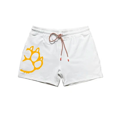 New 2022 Bear Paw Plus Size Men's Board Shorts Bear Claw Cotton Beach Short Swim Short Gym Fitness Pants 7 Colors XL 2XL 3XL 4XL