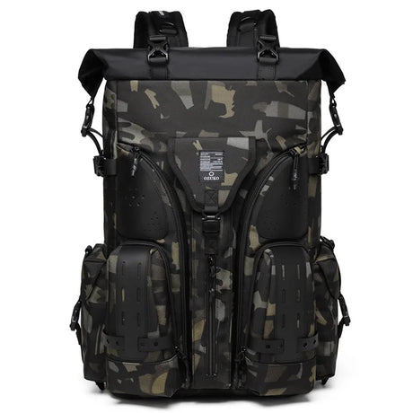 Ozuko Waterproof Tactical Backpack Outdoor Fashion Men's Multifunctional 15.6" Lapt Backpack Large Capacity Travel Tennis Bag