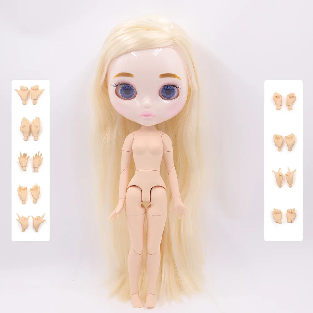 ICY DBS Blyth Doll 1/6 Joint Body 30CM BJD toys Natural shiny face with extra hands AB DIY Fashion Dolls girl gift