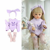 Doll Clothes for 55cm Dolls 22inch Doll's Clothing Sweater Dress Overall  DIY Toy Dolls Outfit for Dolls Clothes Accessories