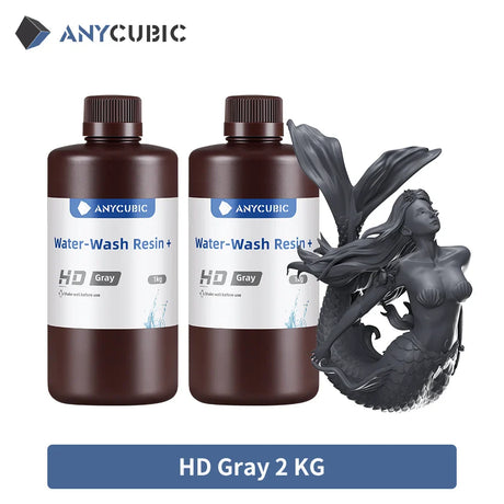 ANYCUBIC 2pcs/lot 405nm Water Washable Resin For LCD 3D Printer Liquid Photopolymer Resin 3D Printing Material 1kg/bottle