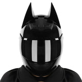 Motorcycle Helmet Full Face Bat Ears For Man Detachable Horns Summer Breathable Motorcross Racing MotorBike Safety Moto Helmets