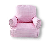 INS Children's Single Kindergarten Bean Bag Sofa Plaid Canvas Mini Chair Seat Early Education Institution Baby Furniture