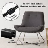 20/40pcs Furniture Feet Plastic rectangle Non-Slip Chair Legs Tips Caps Foot Pads Covers Furniture Feet Protectors