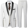 Men's British Style Slim Suit 3 Piece Set Jacket Vest Pants / Male Business Gentleman High End Custom Dress Blazers Coat  S-6XL