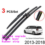 adohon Windshield Windscreen Wiper Blades For Citroen C4 Grand Picasso MK2 Front Rear Window Wiper 2013 2014 2015 2016 2017 2018