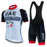 UAE Cycling Mtb Tricuta Man Uniform Men's Clothing Pants Jersey Costume Bike Clothes Shorts 2024 Laser Cut Mens Complete Bib Gel