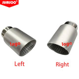 1 Pcs Matte Stainless Steel Car Muffler Tip Exhaust Tip System Pipe Universal Exhaust Tip 57MM 60MM 63mm GTI MK7 Golf7 Nozzle