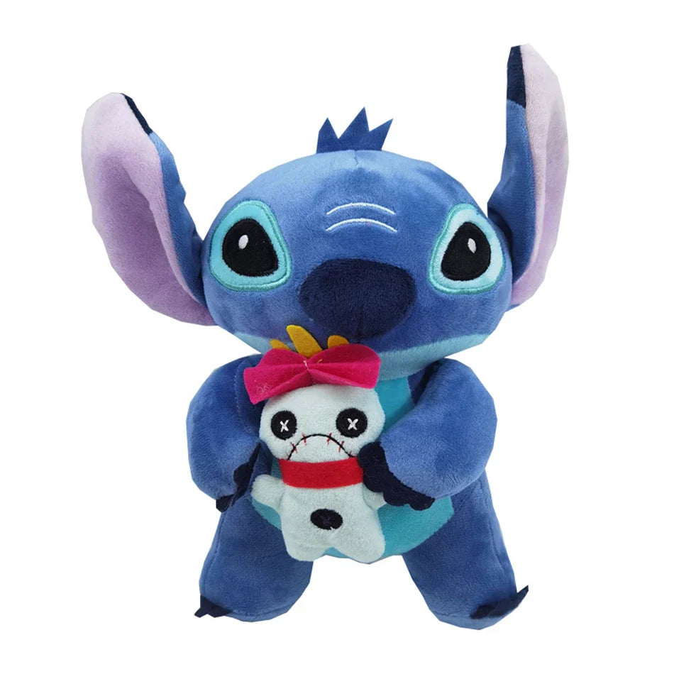 20cm Disney Anime Stitch Plush Stuffed Kawaii Toys TV Same Paragraph Role Pendant Doll Kids Birthday Gifts Couple Models