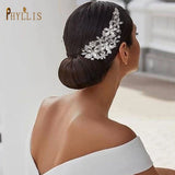 A409 Luxury Wedding Comb Rhinestone Headwear Bride Hair Jewelry Vintage Bridesmaid Hair Clips Bridal Tiara Women Headpieces