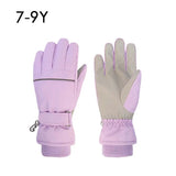 Waterproof Adult Kids Ski Gloves Thick Children Mittens Snowboard Outdoor Snow Child Winter Gloves for Boys Girls Fleece Lining