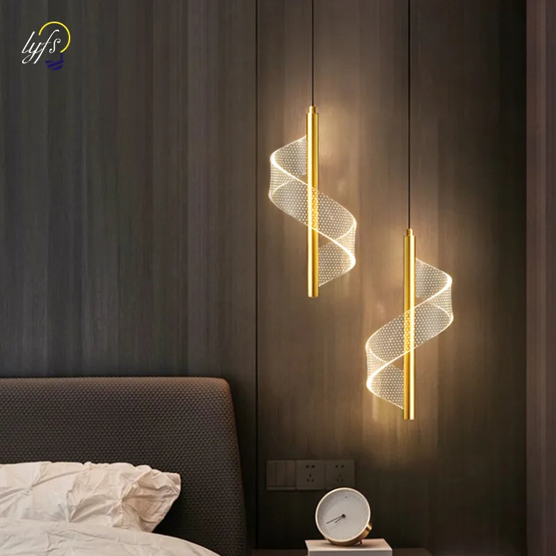 Nordic LED Pendant Lights Indoor Lighting Hanging Lamp For Home Bedside Living Room Decoration Dining Tables Aisle Modern Light