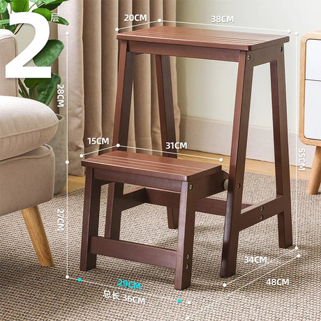 Platforms Telescoping Step Stools Foldable Attic Bar Portable Small Step Ladders Indoor Bamboo Escada Dobravel Home Furniture