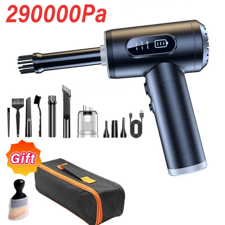 290000Pa Car Vacuum Cleaner 3 in 1 Wireless Vacuum Cleaner Handheld Vacuum Pump For Home Stainless Steel Filter Car Accessories