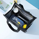 New Insulated Lunch Bag Durable Carry Pouch High Capacity Thermal Insulated Lunch Box Zipper Tote Cooler Box Work Lunch Pouch