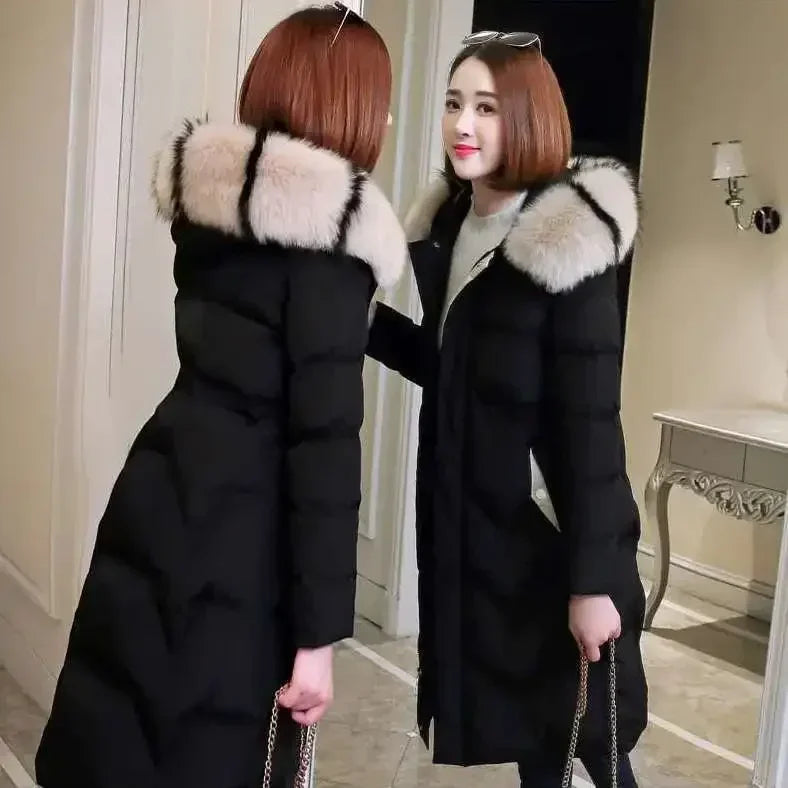 Feather Coats Women's Down Jacket 2023 Korean Jacket for Women Thicken Long Cotton Jacket Winter Down Coats Women Puffer Jacket