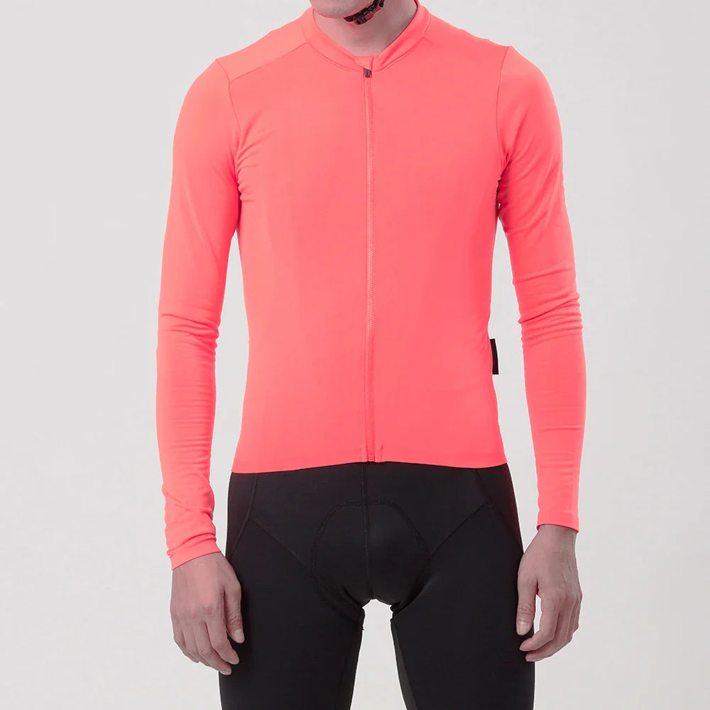 SPEXCEL 21 New Update Top Quality Unisex Pro Team Aero Winter Thermal Fleece Cycling Jersey Long Sleeve With Seamless Process