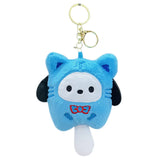 Sanrio Plush Keychain Kawaii Hello Kitty Kuromi My Melody Cinnamoroll Anime Cartoon Cute Cats 키링 Girl Plush Toys Christmas Gifts