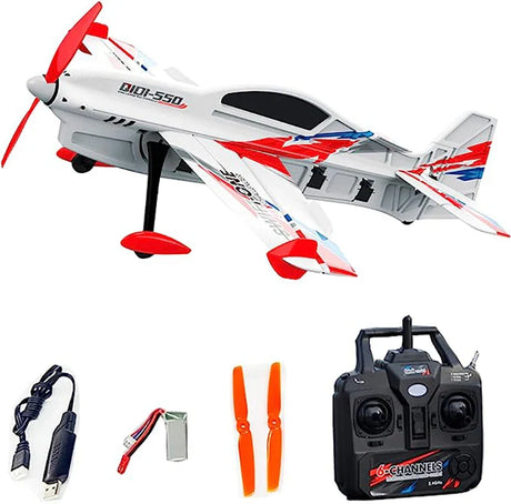 QIDI550 RC Plane 2.4G 500mm Wingspan Wind Resistant Aircraft With One Click Suspension Stunt EPP Foam RTF Flight