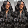 Body Wave 13x6 HD Lace Front Human Hair Wigs Wear And Go Lace Frontal Glueless Human Hair Wig Pre Plucked 4x4  Lace Closure Wig