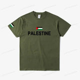 Women's Palestine Plus Size Cotton Name Palestine Map Men's T-Shirt Cotton T-Shirt Top Gaza T-Shirt Fashion T-Shirt Clothing