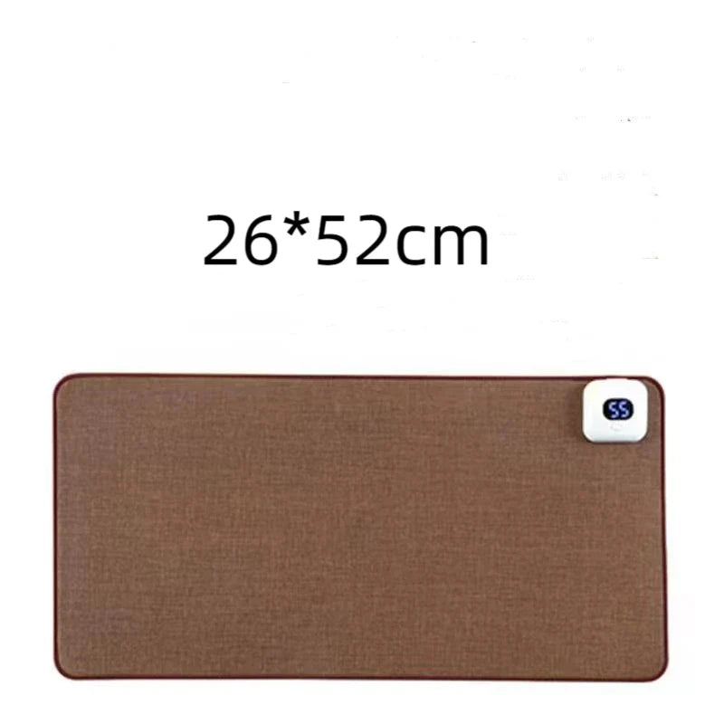 Electric Heat Mouse Pad Table Mat Display Temperature Heating Mouse Pad Keep Winter Warm Hand For Office Computer Desk Keyboard