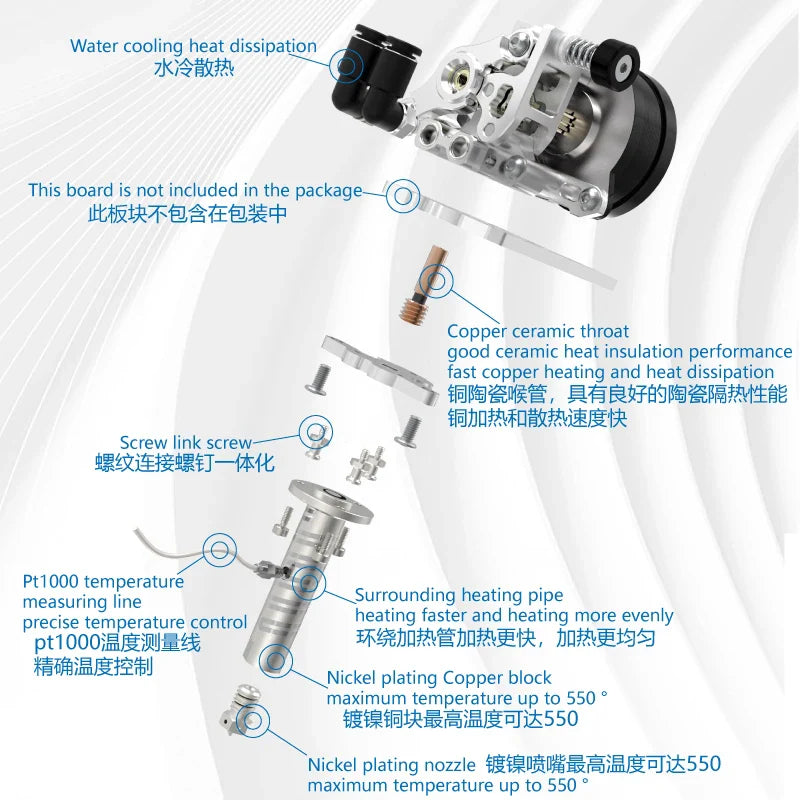 Mellow CNC All Metal Vz-Hextrudort-Low/WC Extruder With 8T/10T Motor One Shaft Twirl Gear For VzBoT 330 VZ235 HevORT 3D Printer