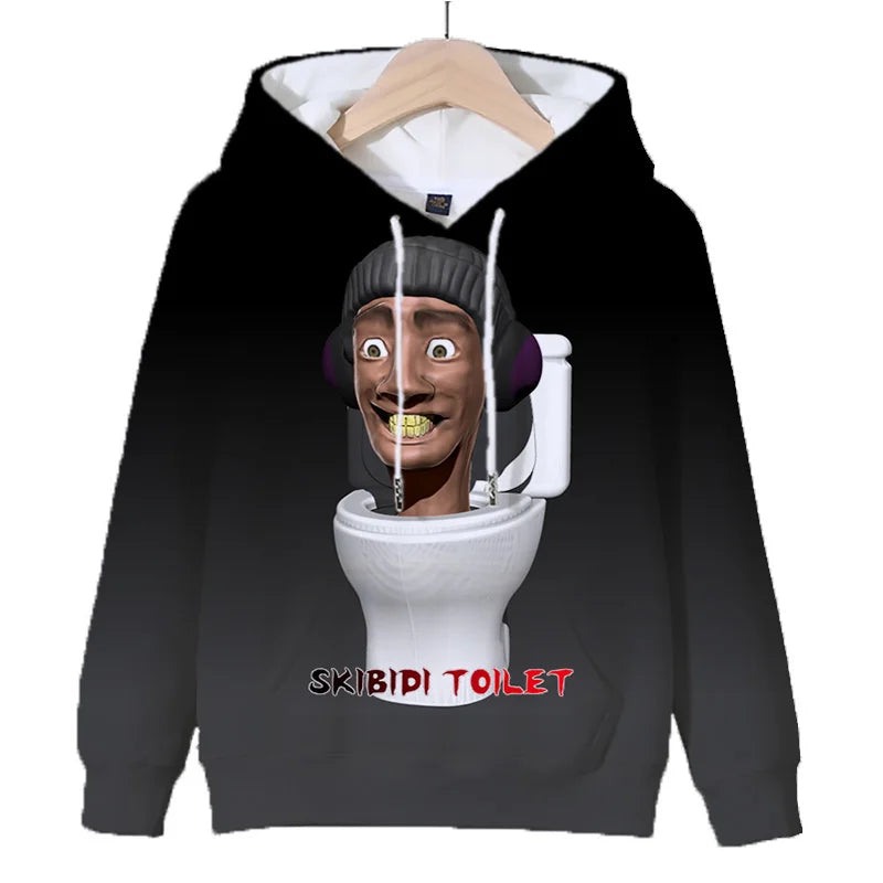 Hot Game Skibidi Toilet Print Hoodies Kids Cartoon Sweatshirts Tops Casual Boys Girls Pullovers Long Sleeve Children Sportwear