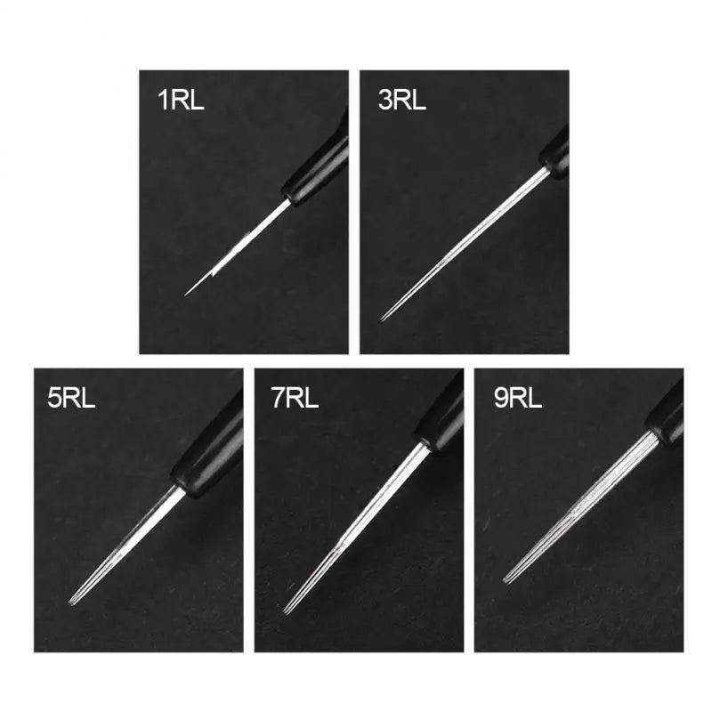 1RL 3RL 5RL 7RL 9RL Disposable Sterile Tattoo Grip Needle Silicone Grip Makeup Beauty Tools Tattoo Tubes Tips Grips 5pcs/pack