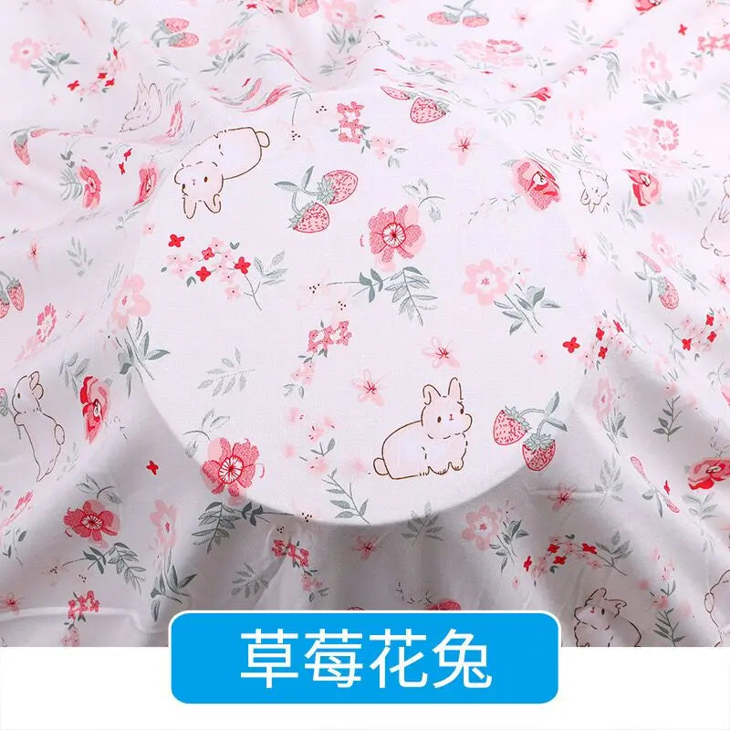 Artificial cotton fabric in stock wholesale of summer pajamas and dress fabrics  cute cotton fabric Apparel Fabrics & Textiles