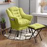 New Living Room Chairs Lazy Leisure Home Light Back chair sofa chair Bedroom Home comfortable Sofa Chair Armchair with Footrest