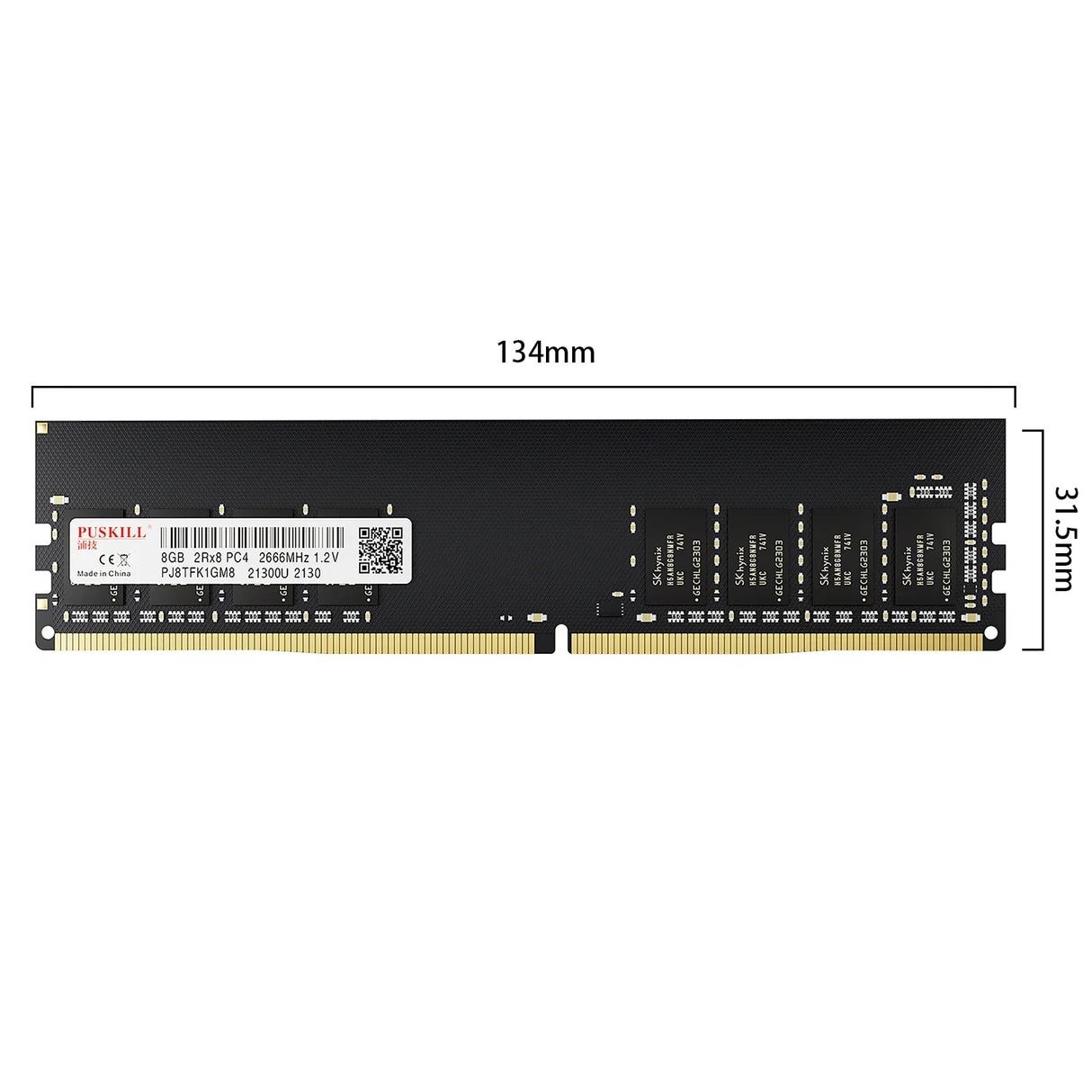 PUSKILL Memoria Ram DDR4 8GB 4GB 16GB 2400mhz 2133 2666mhz UDIMM PC High Performance Desktop Memory