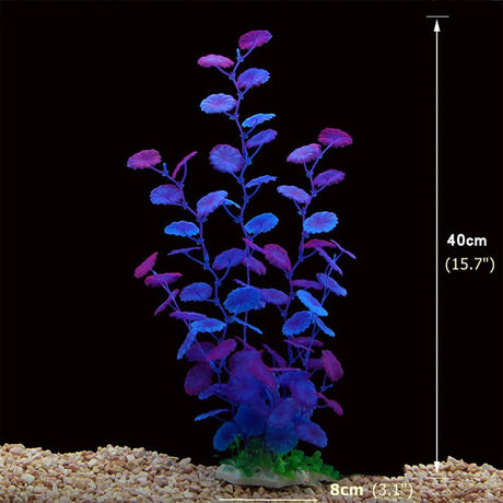 24-52cm Large Aquarium Plants Plastic Grass Fish Tank Decor Artificial Fake Water Plant Ornaments Aquarium Accessories