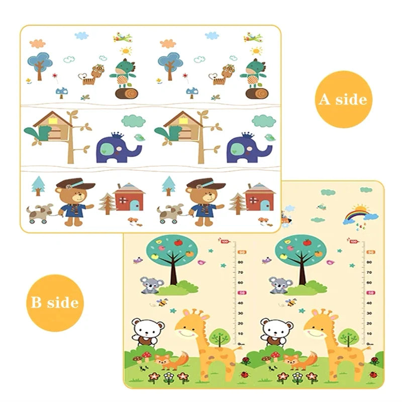 Double-sided Pattern Baby Play Mat Thicken 1/0.5cm Educational Carpets in The Nursery Climbing Pad Kids Rug Activitys Games Toys