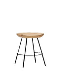 High Wood Stool Modern Minimalist High Chair Solid Wood Home Bar Stool Creative Bar Chair Cashier Counter Iron Art