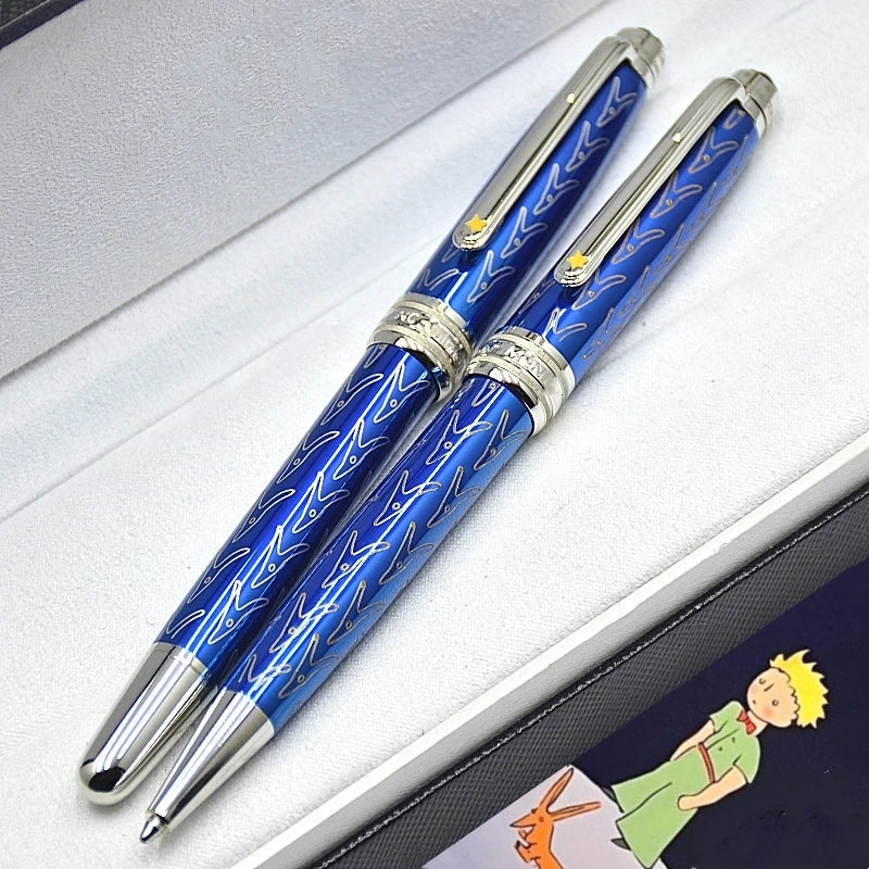 Special Edition Little Prince Rollerball Pen MB Blue 163 Ballpoint Pen Fountain Pens Writing Office Supplies With Serial Numbe