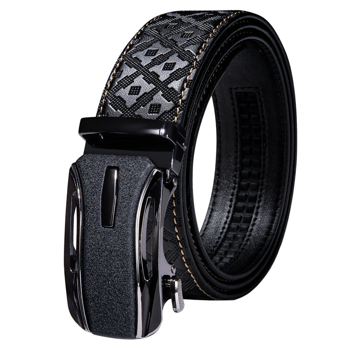 High Quality Mens Belts Black Brown Blue White Green Leather Straps Casual Gold Automatic Buckles Waistband Belt for Men Wedding