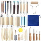 Pottery Clay Sculpting Tools Kit 8-61 Pcs/Set, Ceramic Wax Clays Carving Tools for Art Craft Pottery Sculpting Modeling Tool Set