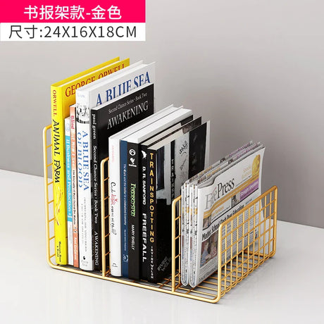 Metal Bookends Magazine Racks Sideboards Display Organizer Bedroom Filing Bookcase Modern Mobile Estanteria Modular Furniture