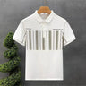 Korean Summer Men Striped Polo Shirts Streetwear Fashion Male Clothing Tees Basic Short Sleeve Casual Business Versatile Tops