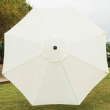 9' Patio Umbrella Outdoor Table Umbrella with 8 Sturdy Ribs