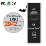 High Capacity Battery For iPhone 4 4S 5 5S 5C SE 2020 6 6S 7 8 SE2 Plus X XR XS 11 Pro Max Mobile Phone Pack New 0 Cycle Seal