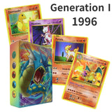 1996 Gen1 Pokemon First Edition English 60pcs Cards Vmax Charizard Pikachu Rare Classic Collection Battle Game Cards Toys Gifts