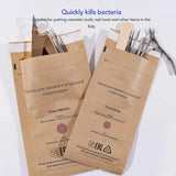 100/200/300PCS Kraft Paper Cleaning Bag High Temperature Disinfection Self Sealing Cleaning Bag for Dental Tools&Nail Products