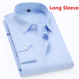 Plus Size 7XL 8XL 9XL 10XL 11XL Men's Dress Shirt Causal Twill Plain Social Basic Office Patchwork Blue Red Black Larger 160KG