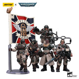 [IN-STOCK] JOYTOY  Warhammer 40k 1/18 Action Figure Astra Militarum Cadian Command Squad (5PCS/SET) Anime Military Model