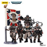 [IN-STOCK] JOYTOY  Warhammer 40k 1/18 Action Figure Astra Militarum Cadian Command Squad (5PCS/SET) Anime Military Model