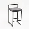 Reinforce Counter Bar Stool Metal Nordic Design European Bar Chair Minimalist Dinning Black Legs Taburetes De Bar Furniture