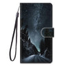 Leather Magnetic Case For Samsung Galaxy A25 A24 A14 4G A34 A54 5G SM-A256B A245F Phone Cover Flip Wallet Painted Funda Etui