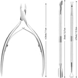 Stainless Steel Nail Art Cutter Scissor Cuticle Clipper Pusher Dead Skin Remover Kit Manicure Pedicure Tools Nails Set